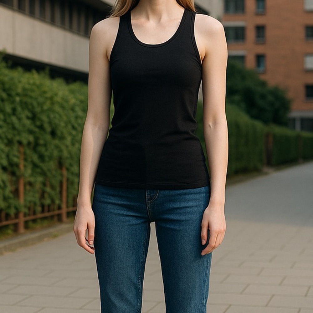 Skinny Girl Black tank top smoother & shaper size Medium